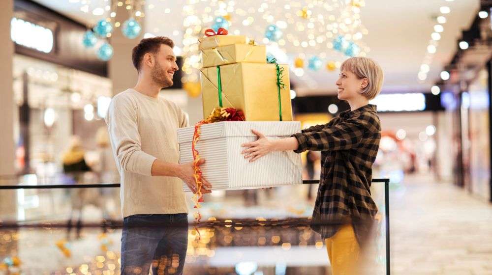 Christmas gift shopping at the Myer Centre