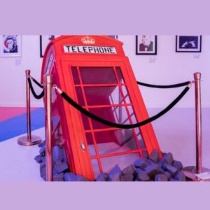The Exhibition of Infamous Street Artist Banksy Appears at the Myer Centre.